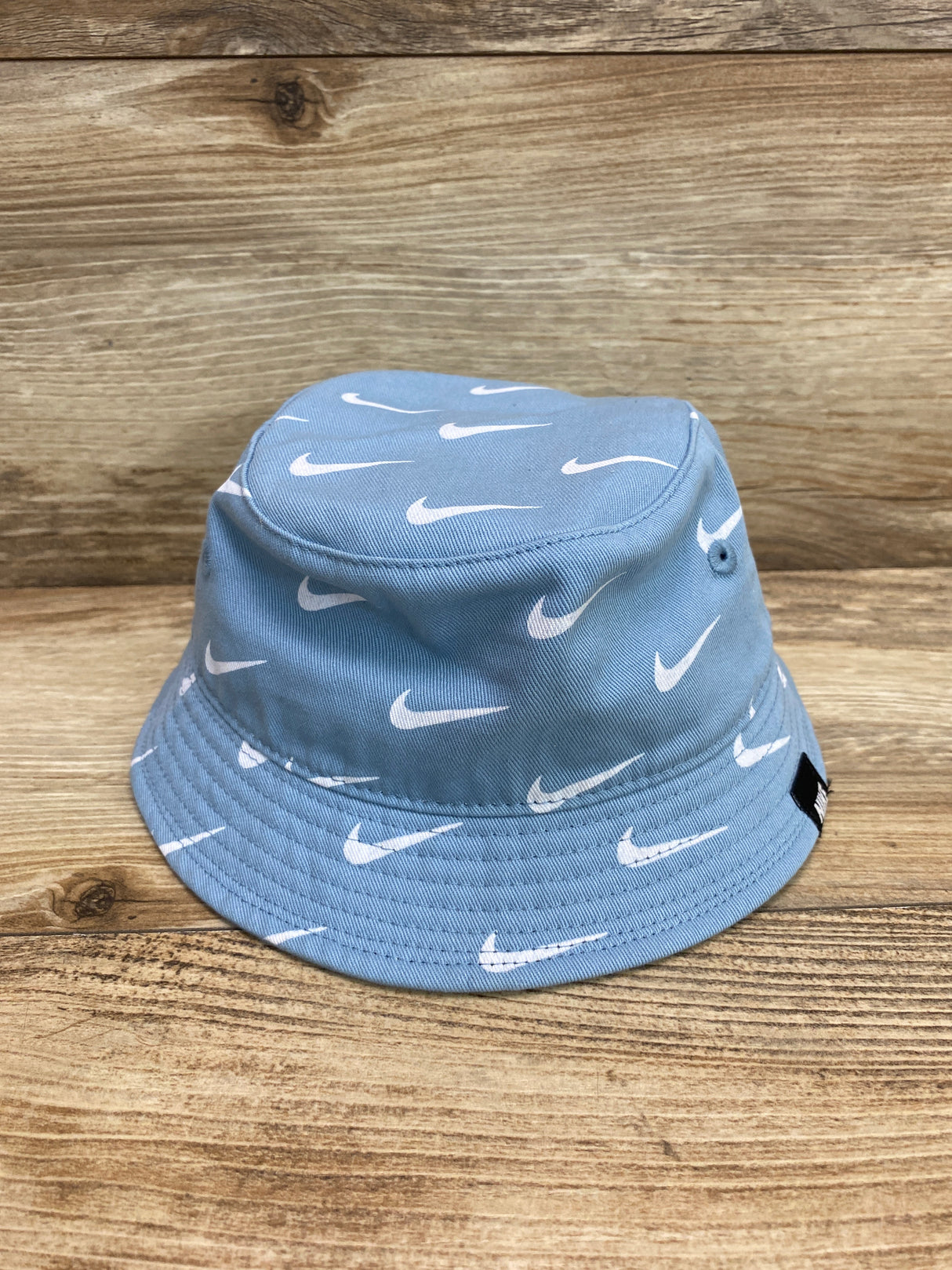 Nike Bucket Hat With Swoosh Pattern Blue sz Infant