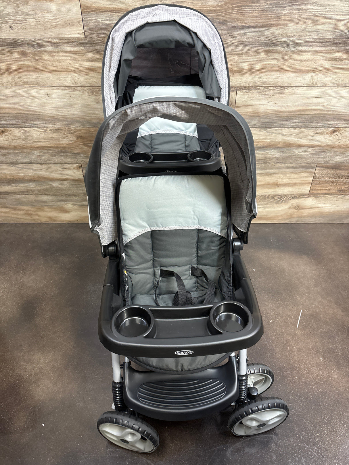 Graco DuoGlider Click Connect Double Stroller in Glacier