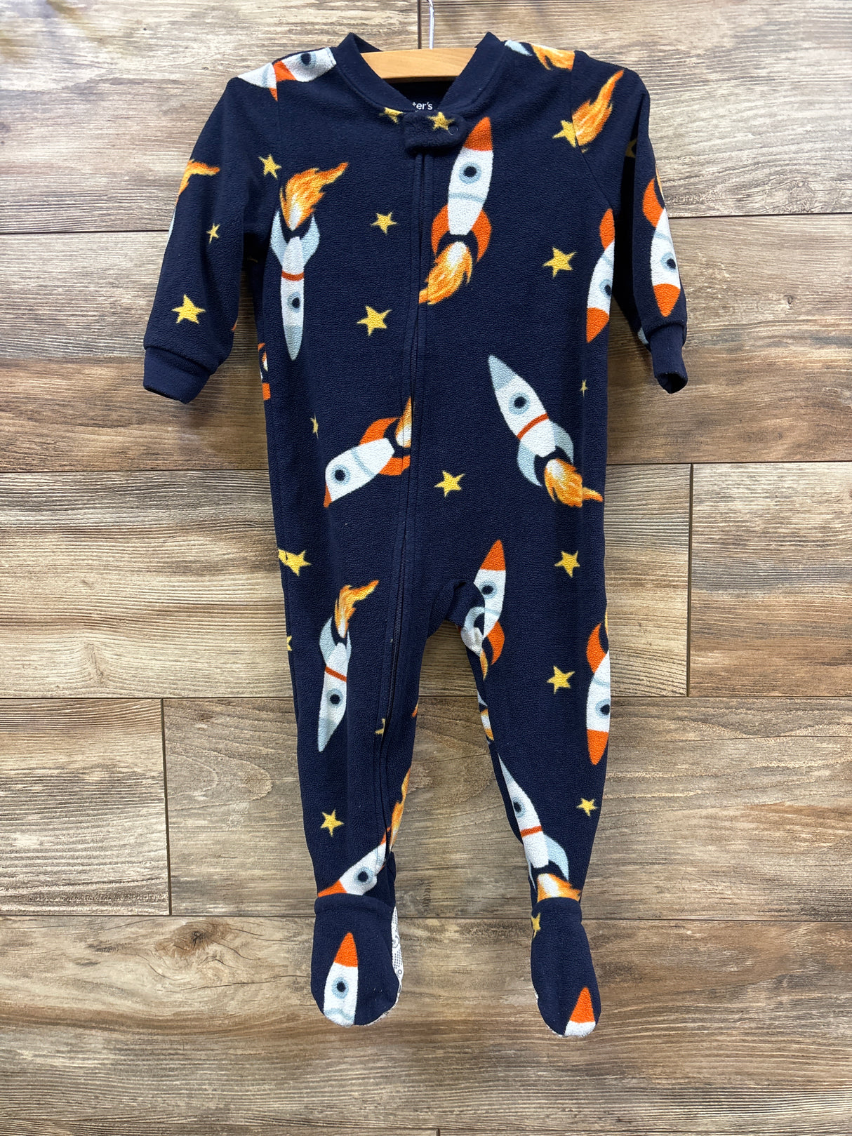 Just One You Rocket Ships Blanket Sleeper Navy sz 18m