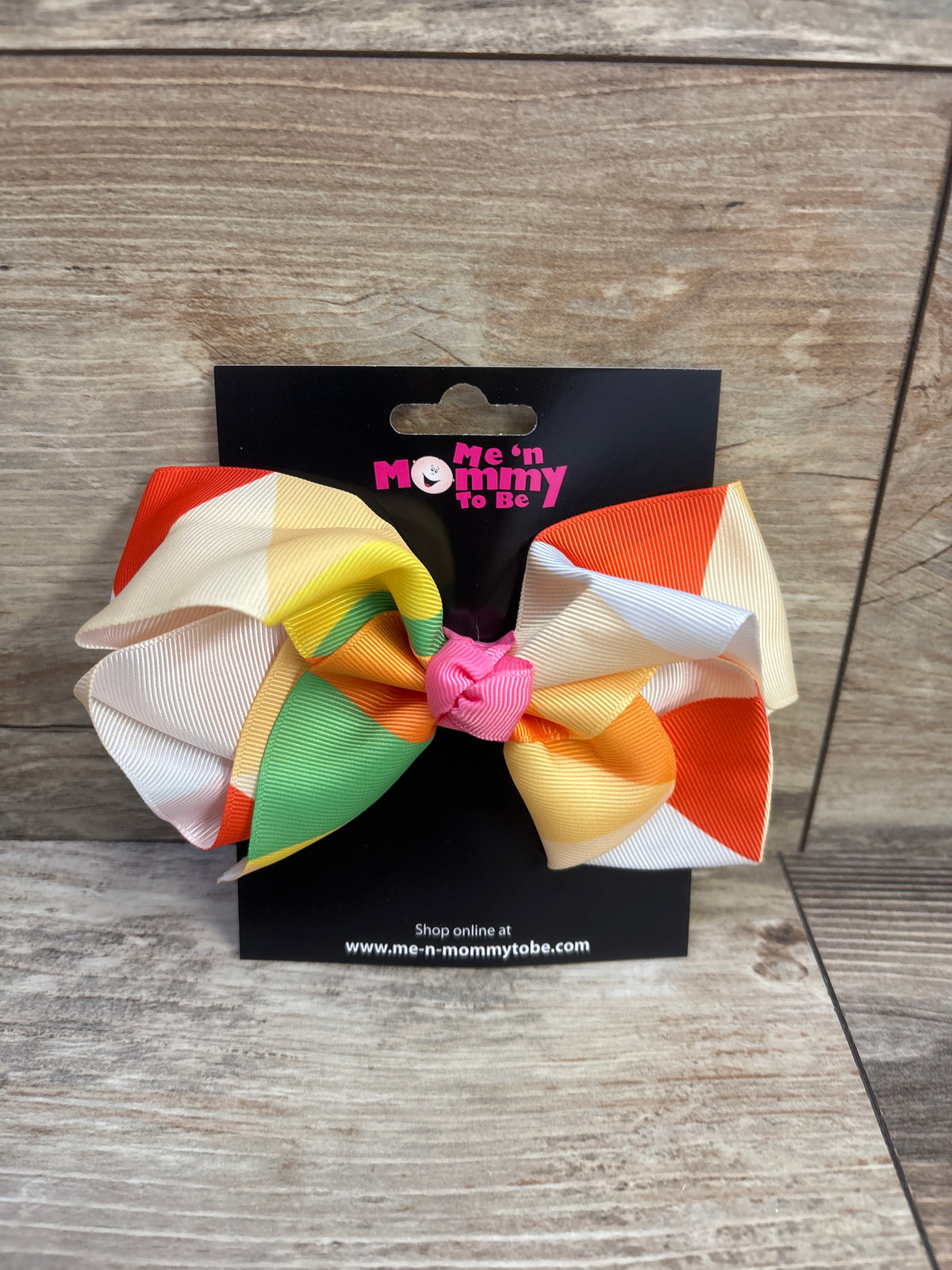 NEW Large Hair Bow Orange