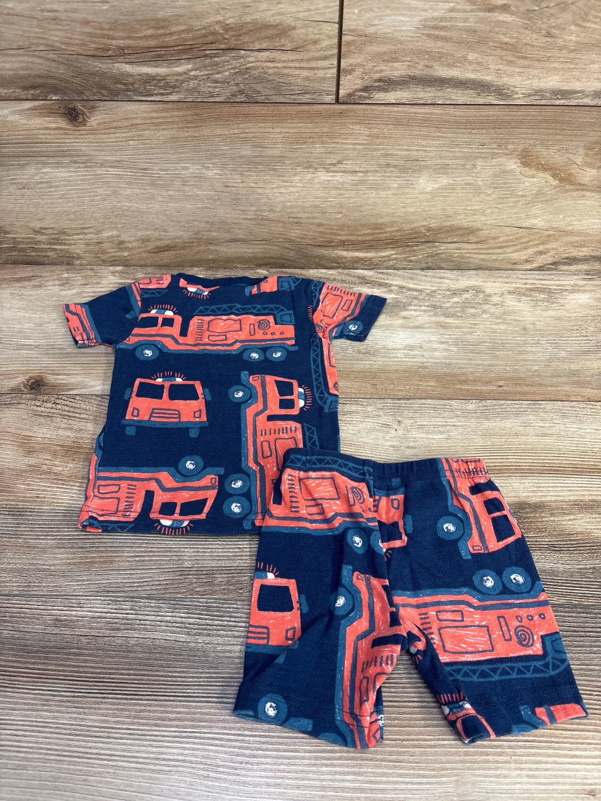 Just One You 2pc Firetruck Set Navy sz 12m