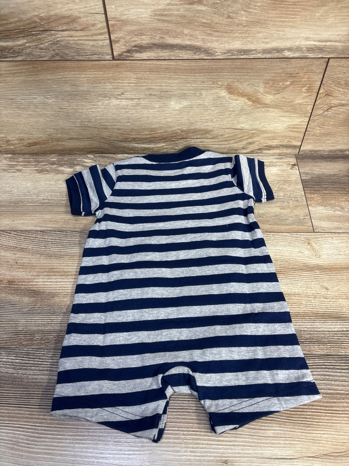 NWOT Simple Joys Striped Shortie Romper Blue sz 12m