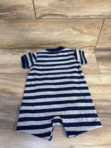 NWOT Simple Joys Striped Shortie Romper Blue sz 12m