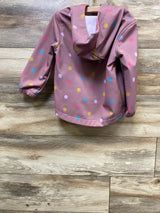 Cat & Jack Polka Dot Soft Shell Jacket Purple sz 3T