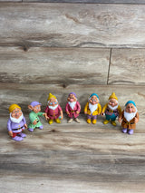 Vintage Disney Snow White Seven Dwarfs 6” Figures Set of 7