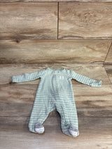 Simple Joys Striped Textured Sleeper Green Mint sz Newborn