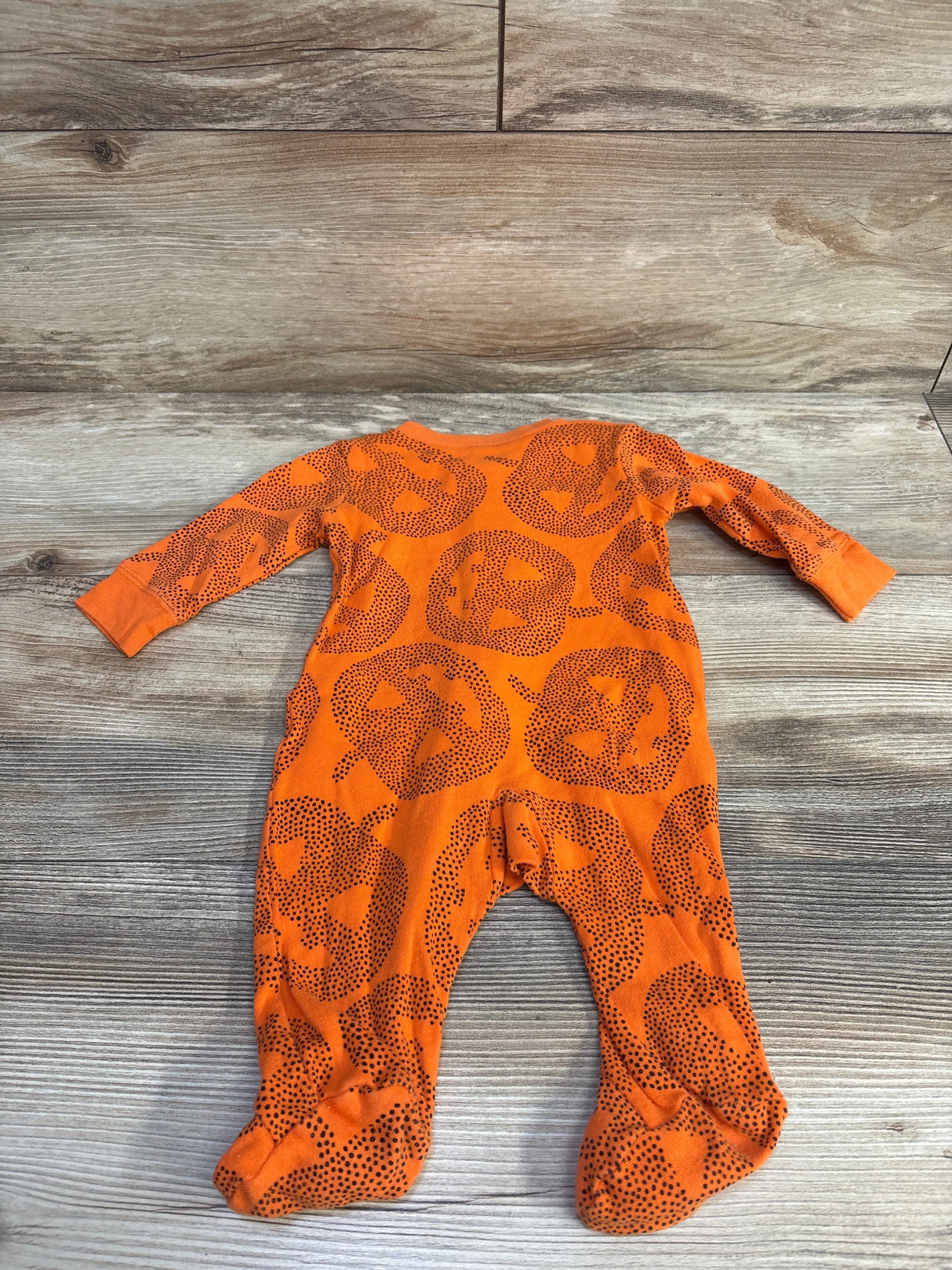 Carter's Pumpkin Print Sleeper Orange sz 3m - Me n Mommy To Be