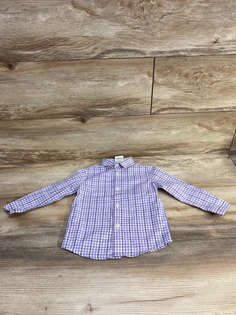 Van Heusen Plaid Button-Up Shirt Purple sz 18m - Me n Mommy To Be