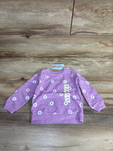 NEW Cat & Jack Purple Floral Sweatshirt Lilac sz 12m