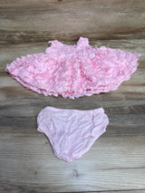 Cat & Jack 2pc Ruffle Dress & Bloomers Pink sz 0-3m