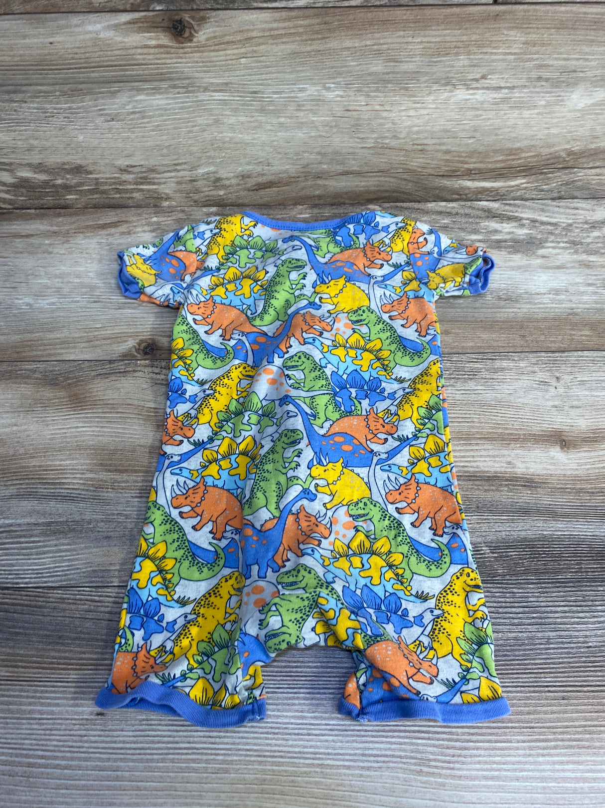 Children's Place Dinosaur Sleeper Romper Grey sz 18-24m