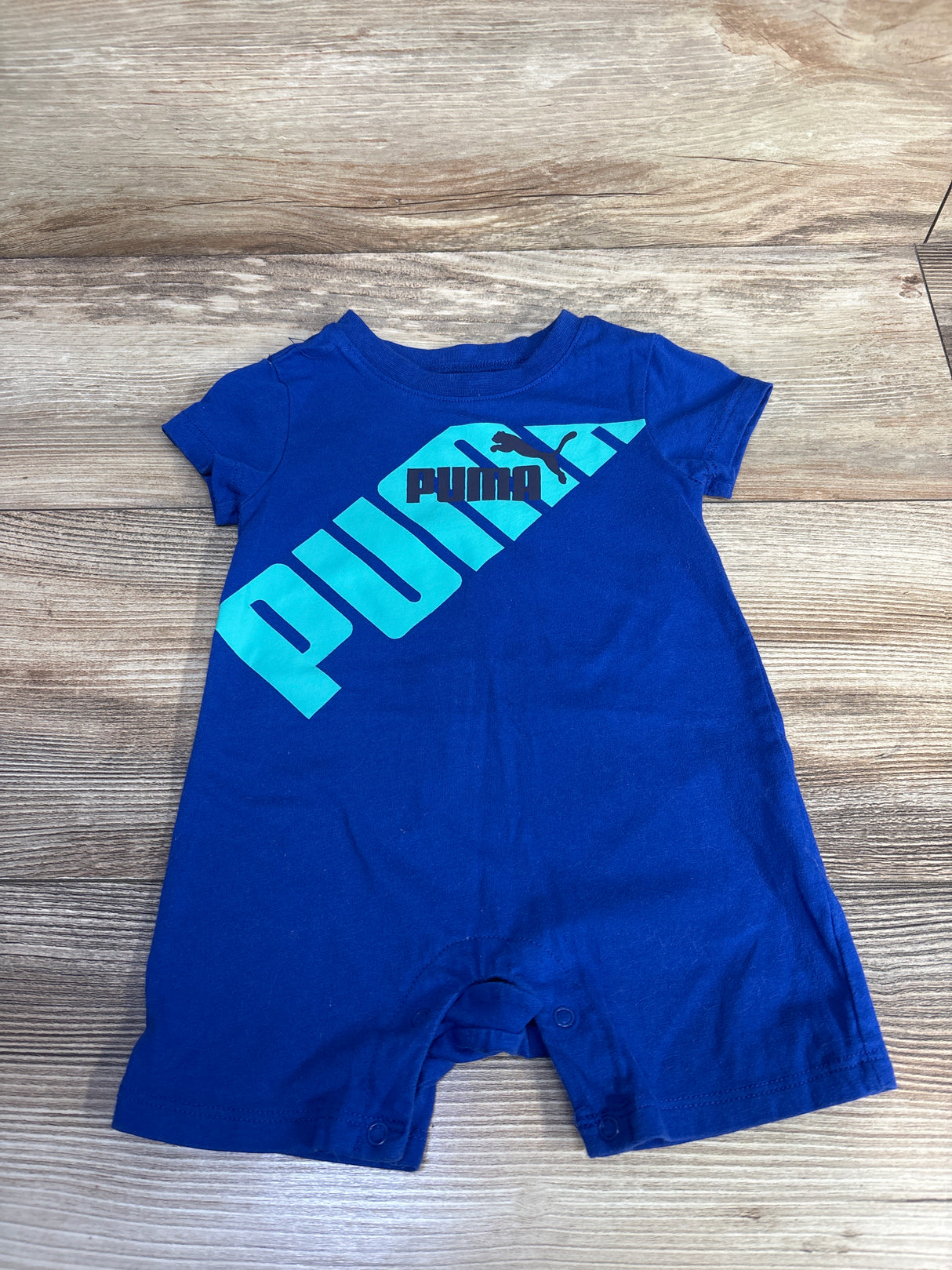 Puma Logo Shortie Romper Blue sz 6/9m