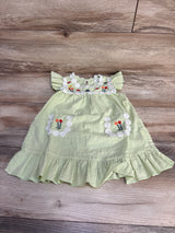 Shein Embroidered Dress Green sz 18-24m