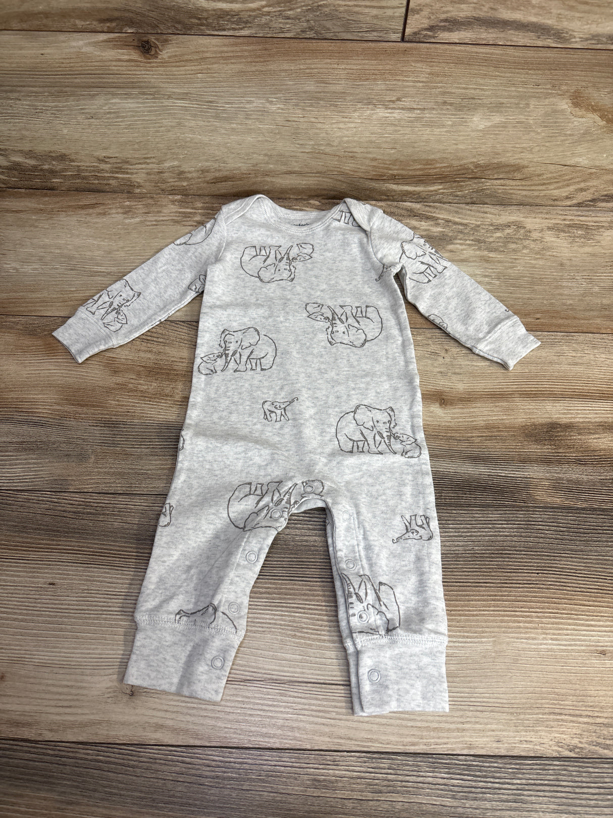 Carter's Elephant Coverall Grey sz 6m