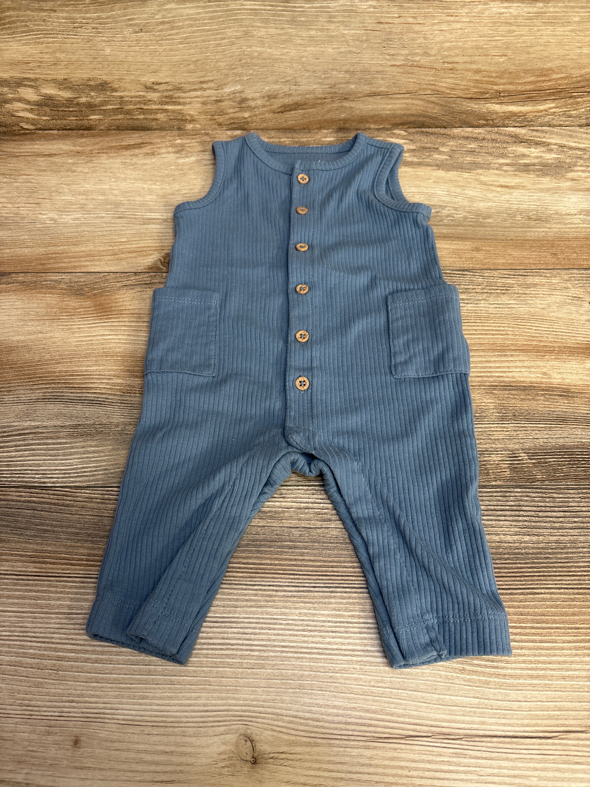 Carter's Ribbed Tank Romper Blue sz 3m
