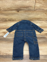 NEW Carter's Denim Button-Up Coverall Blue sz 9m