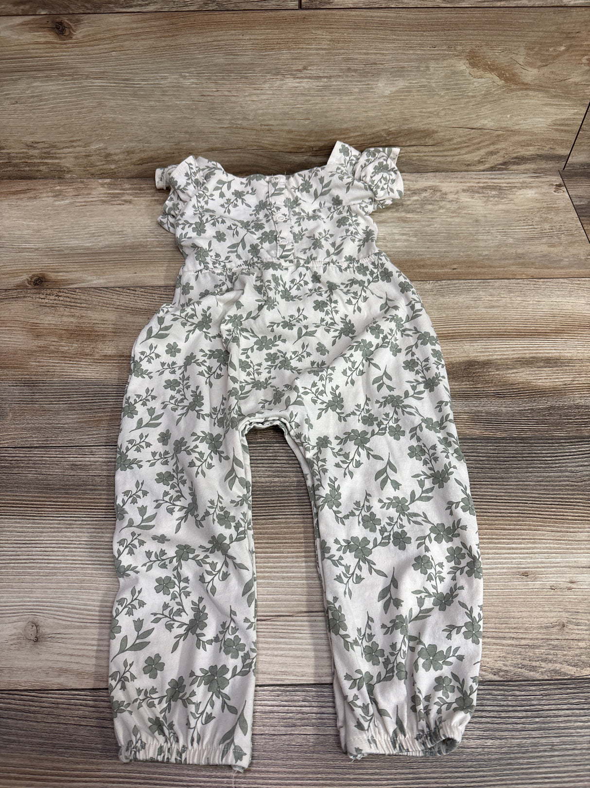 Jessica Simpson Floral Jumpsuit Ivory sz 24m