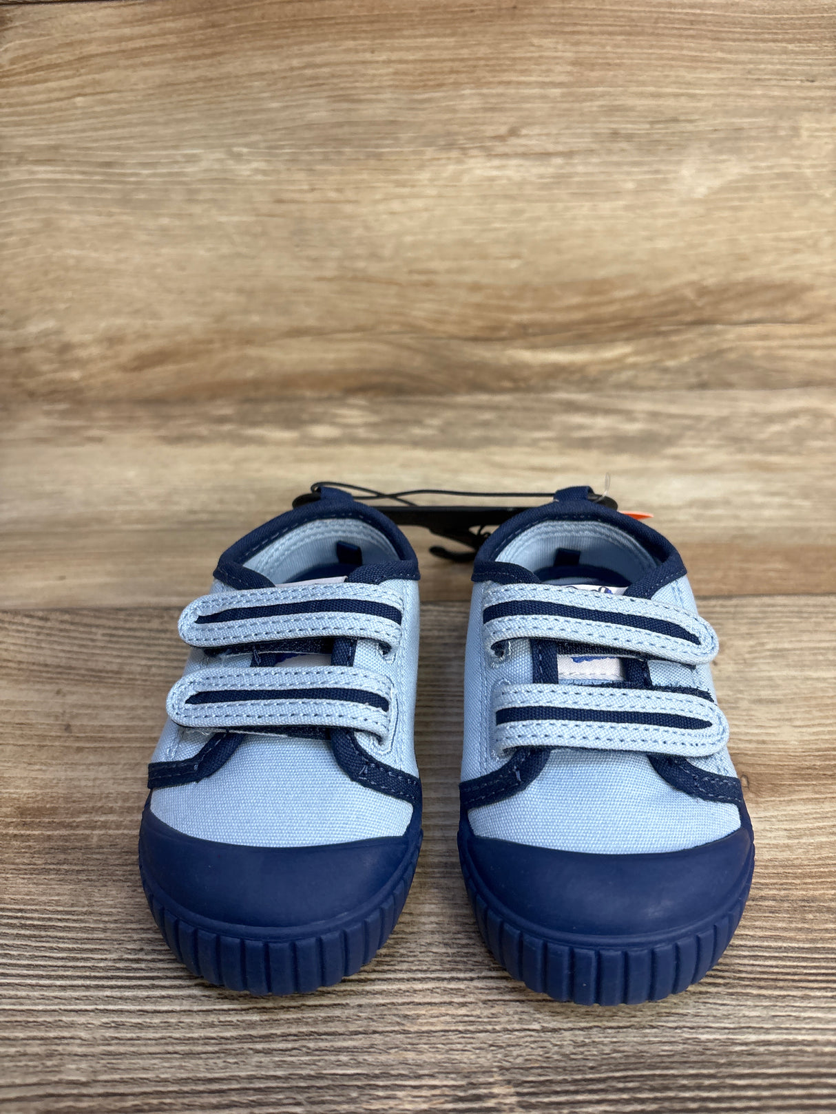 NEW Wonder Nation Two-Strap Bump Toe Sneakers Blue sz 4c
