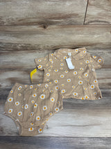 NEW Shein 2pc Floral Shirt & Bottoms Brown sz 2-3T - Me n Mommy To Be