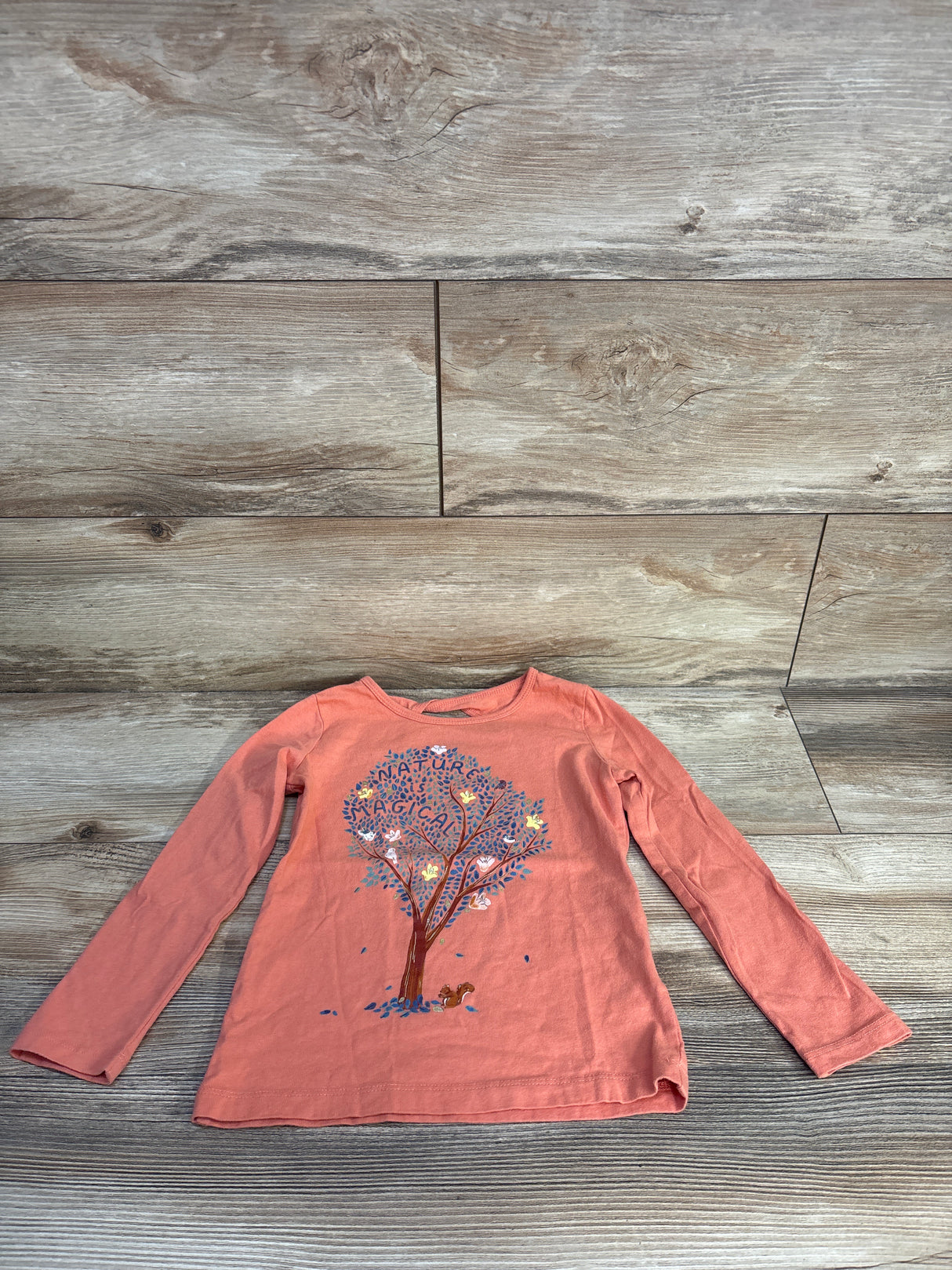 Carter's Nature is Magical Shirt Coral sz 5T