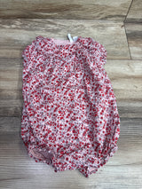 Janie & Jack Ditsy Floral Ruffle Romper Pink sz 6-12m