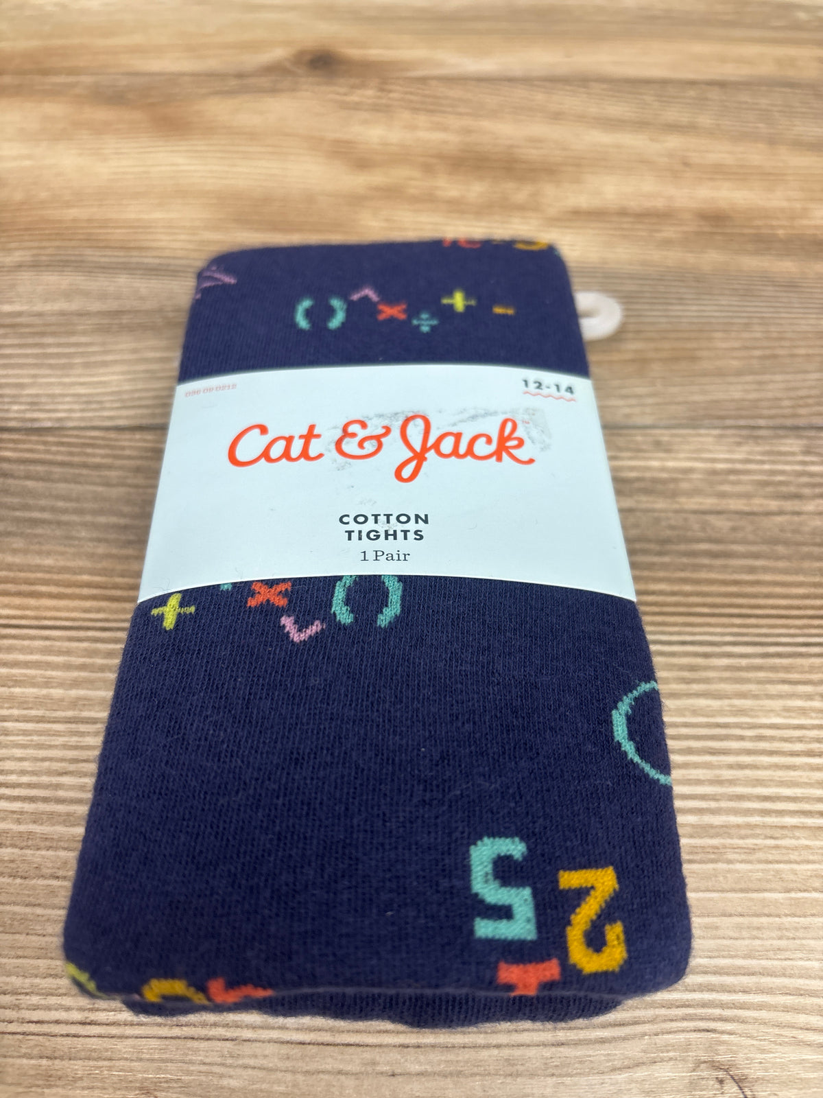 NEW Cat & Jack 1pr. Cotton Tights Navy sz 12-14