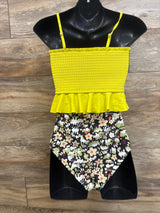 Summer Mae Maternity 2pc High Waisted Bikini Yellow sz Large