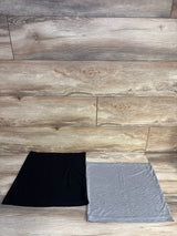 Maddie Moo 2pk Belly Bands Maternity Black sz Small