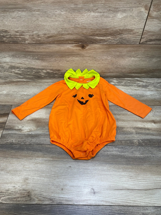 Cat & Jack Pumpkin Romper Orange sz 18m - Me n Mommy To Be
