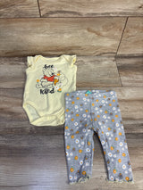 Disney Baby 2pc Winnie The Pooh Bodysuit & Leggings Set Yellow sz 3-6m
