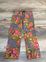 Enyce Floral Leopard Print Jeans Grey sz 5/6