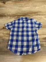 Carter's Plaid Button-Up Shirt Blue sz 18m - Me n Mommy To Be