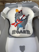 Tavlshero Foldable Baby Bath Tub w/ Thermometer Grey