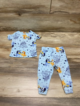 Bluey 2pc Pajama Set Blue sz 12m