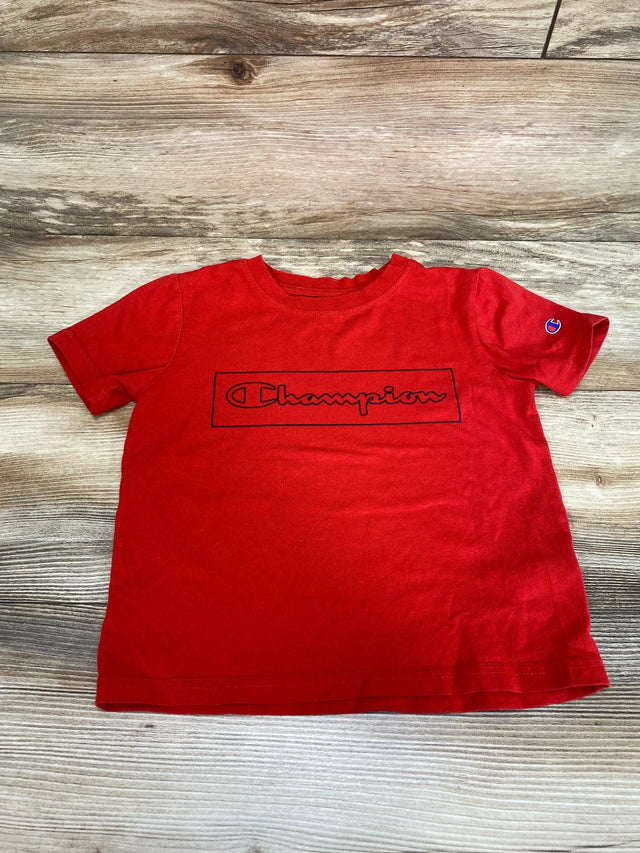 Champion Red Logo Shirt sz 5T - Me 'n Mommy To Be