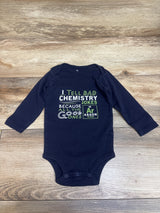 Carter's Long Sleeve Chemistry Bodysuit Navy sz 12m