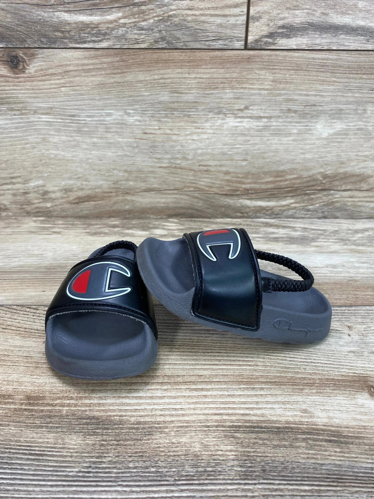 Champion Super Slides Sandals Grey sz 5c