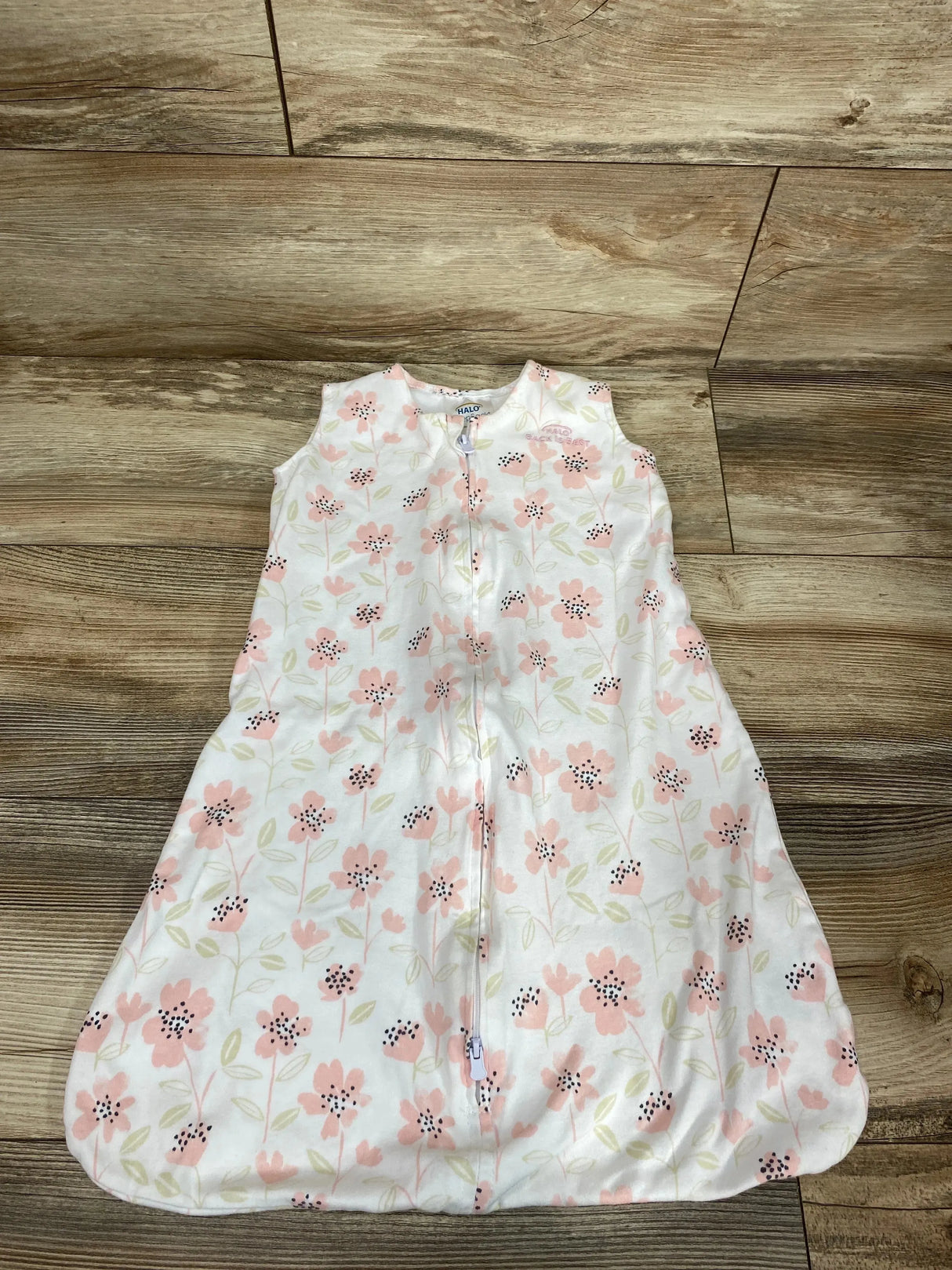 Halo SleepSack Floral White sz 0-6m