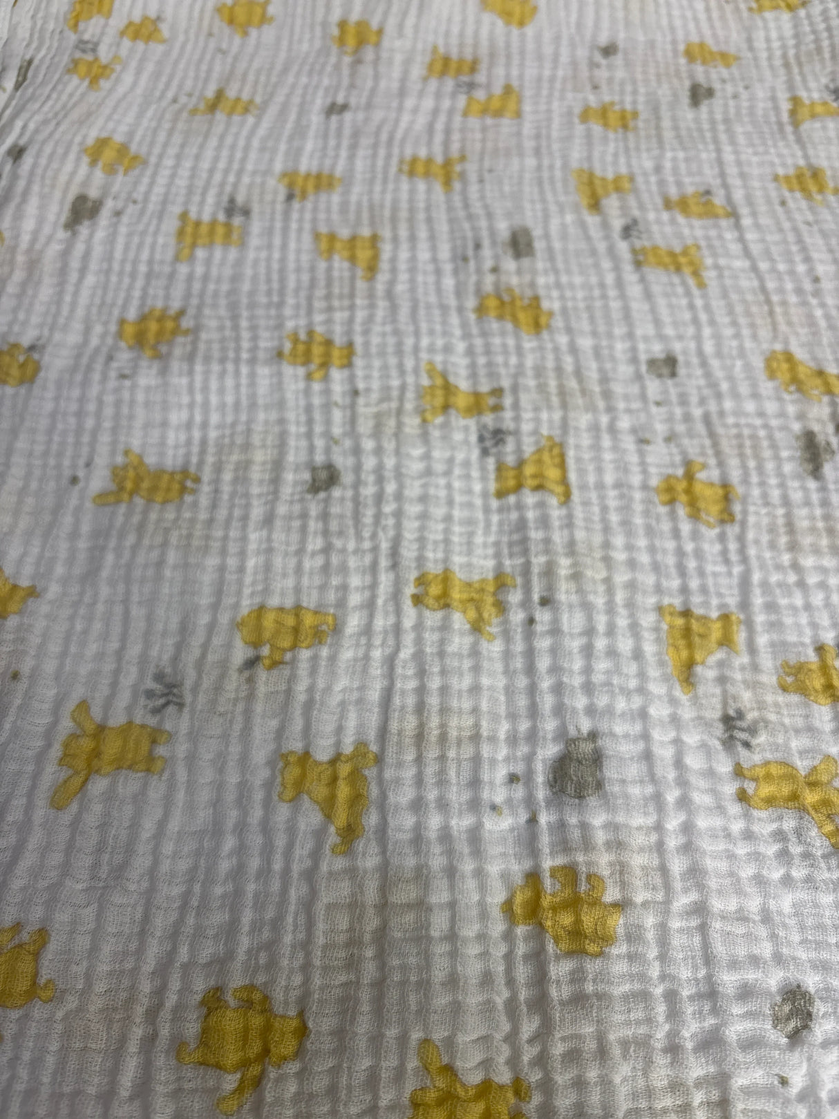 Aden + Anais x Disney Baby Muslin Swaddle Blanket, Winnie the Pooh White