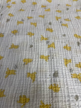Aden + Anais x Disney Baby Muslin Swaddle Blanket, Winnie the Pooh White