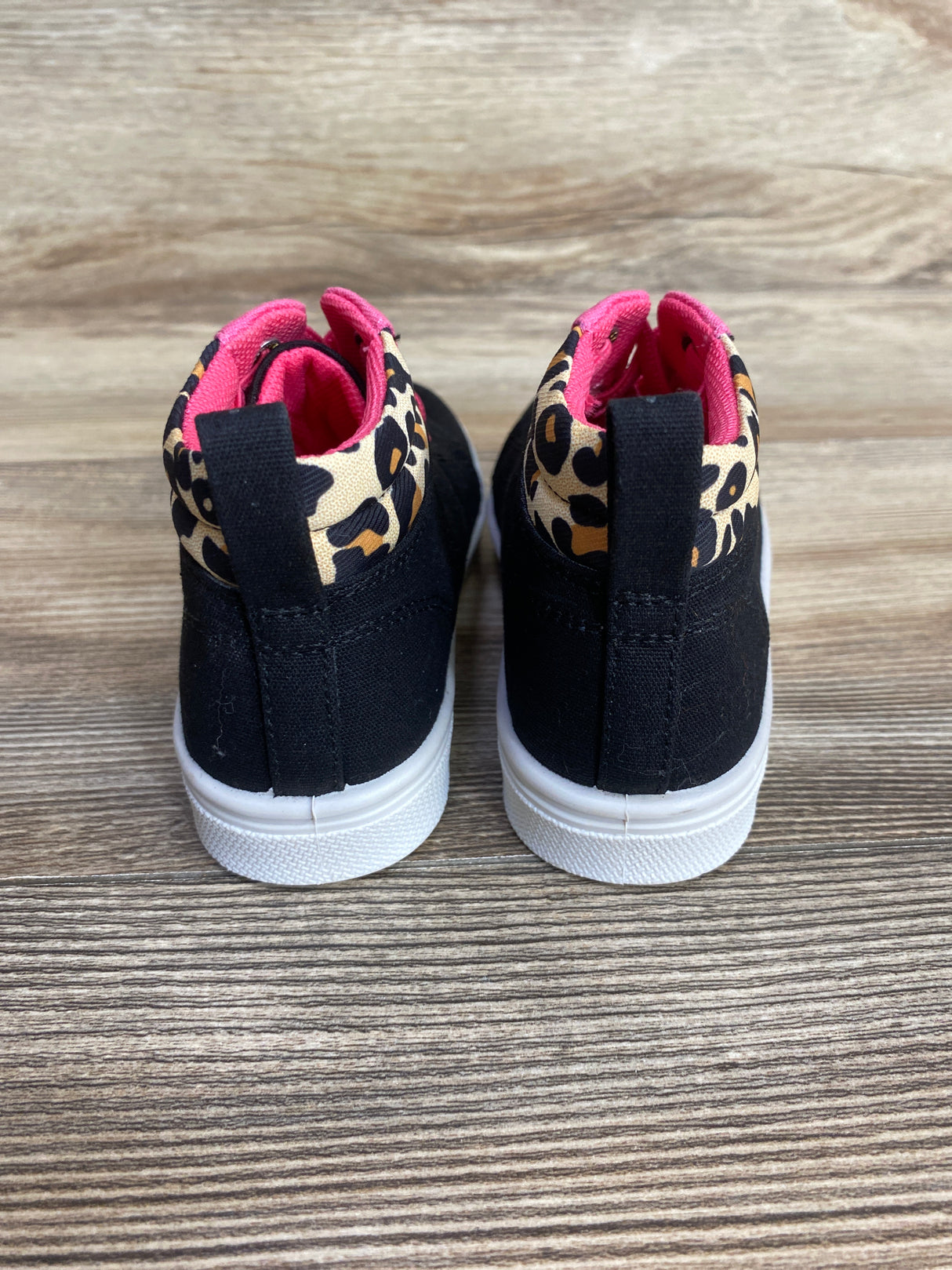 NEW Oomphies Sam G Slip-On Sneakers Black/Cheetah sz 10c