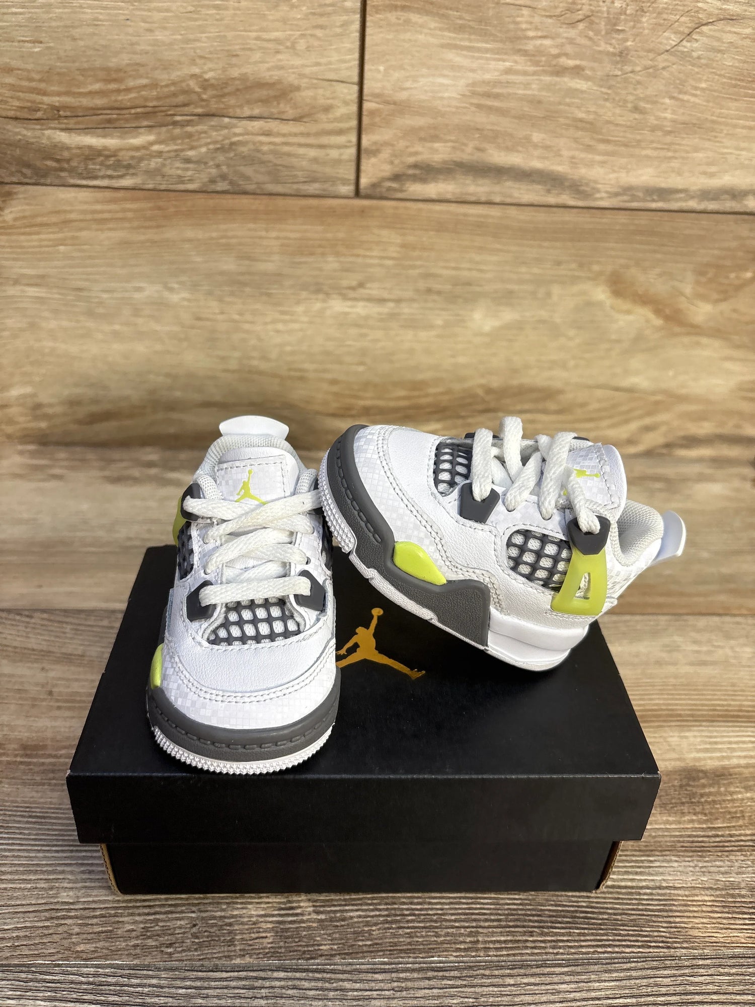 Jordan 4 Retro TD 'Light Lemon Twist' sz 2c