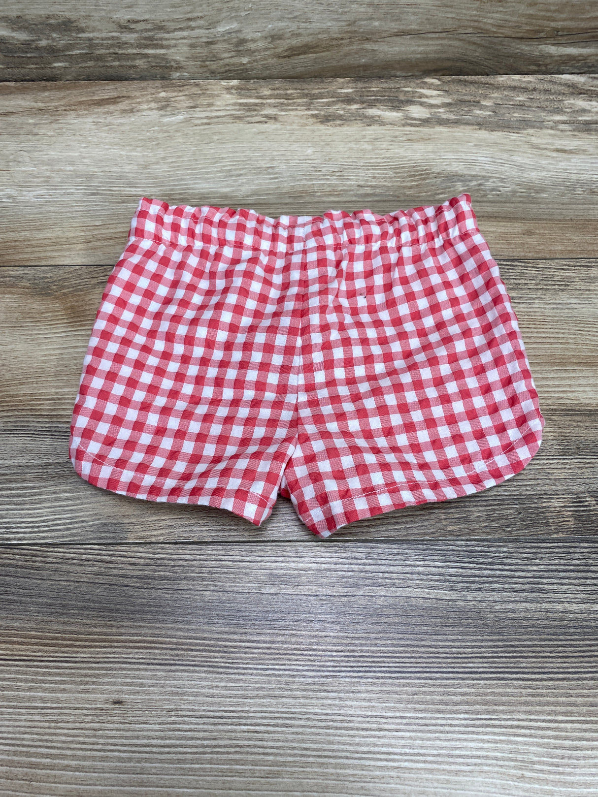 Cat & Jack Drawstring Gingham Shorts Red sz 18m