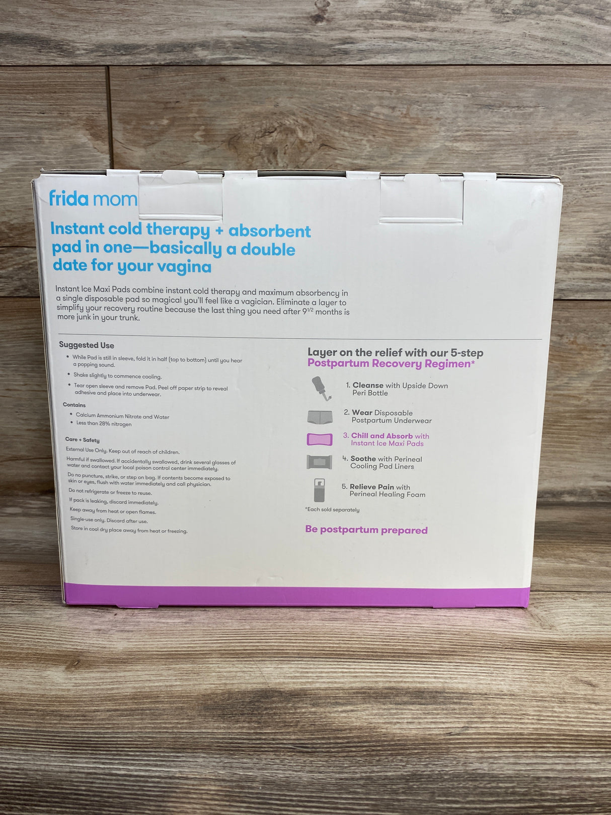 NEW Frida Mom Instant Ice Maxi Pads 8pk