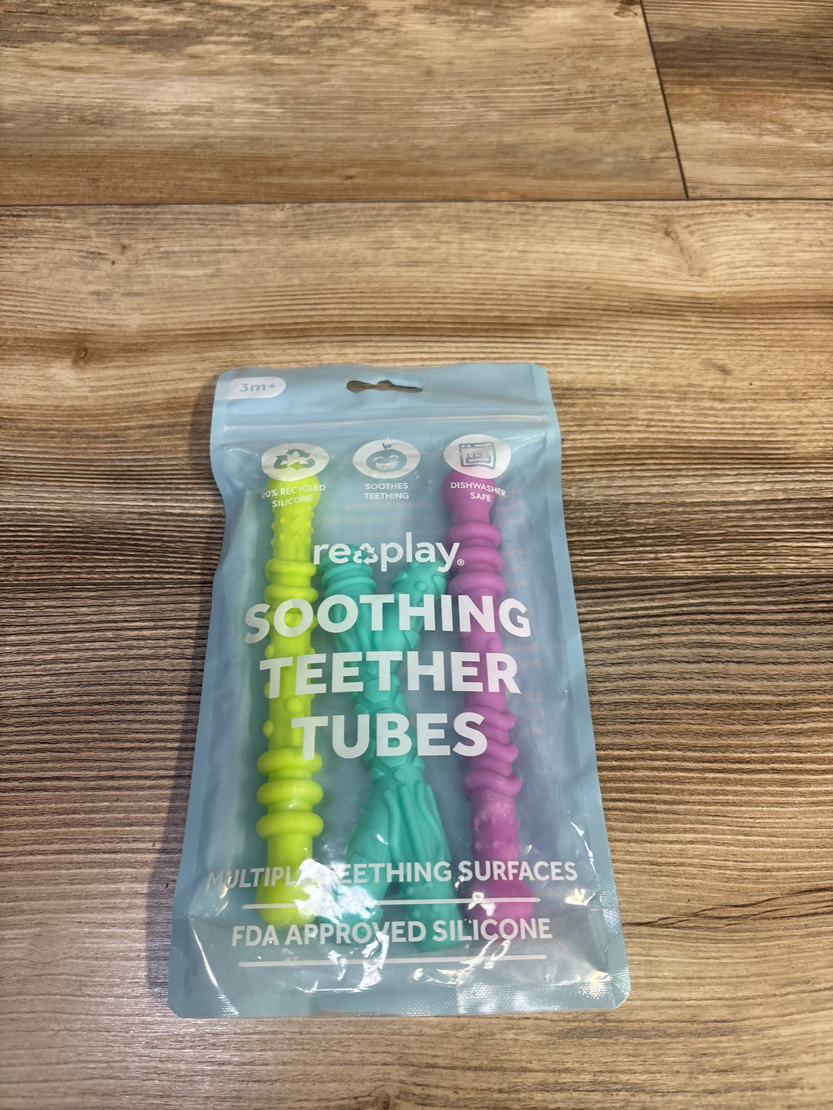 NEW Re-Play Assorted Teether Straws 3pk