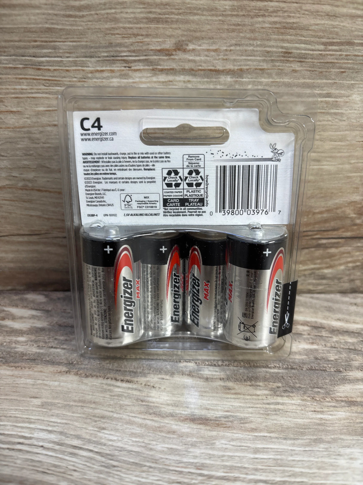 NEW Energizer Max C Batteries 4pk - Me n Mommy To Be