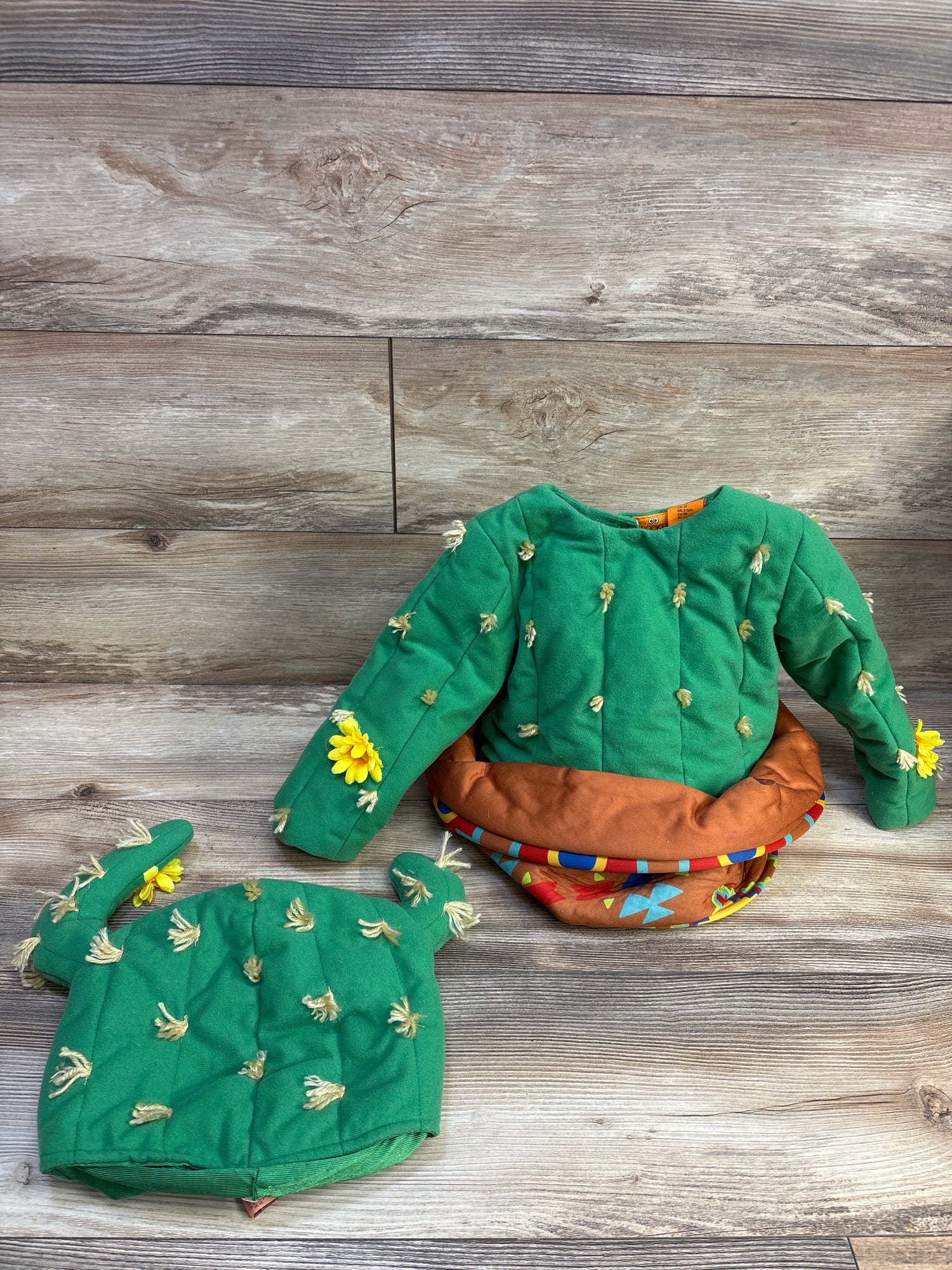 Spooked 2pc Potted Cactus Costume Green sz 3T