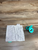 Lovevery Silicone Triple Teether & Organic Teething Cloth