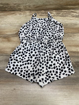 Old Navy Spotted Romper White sz 12-18m