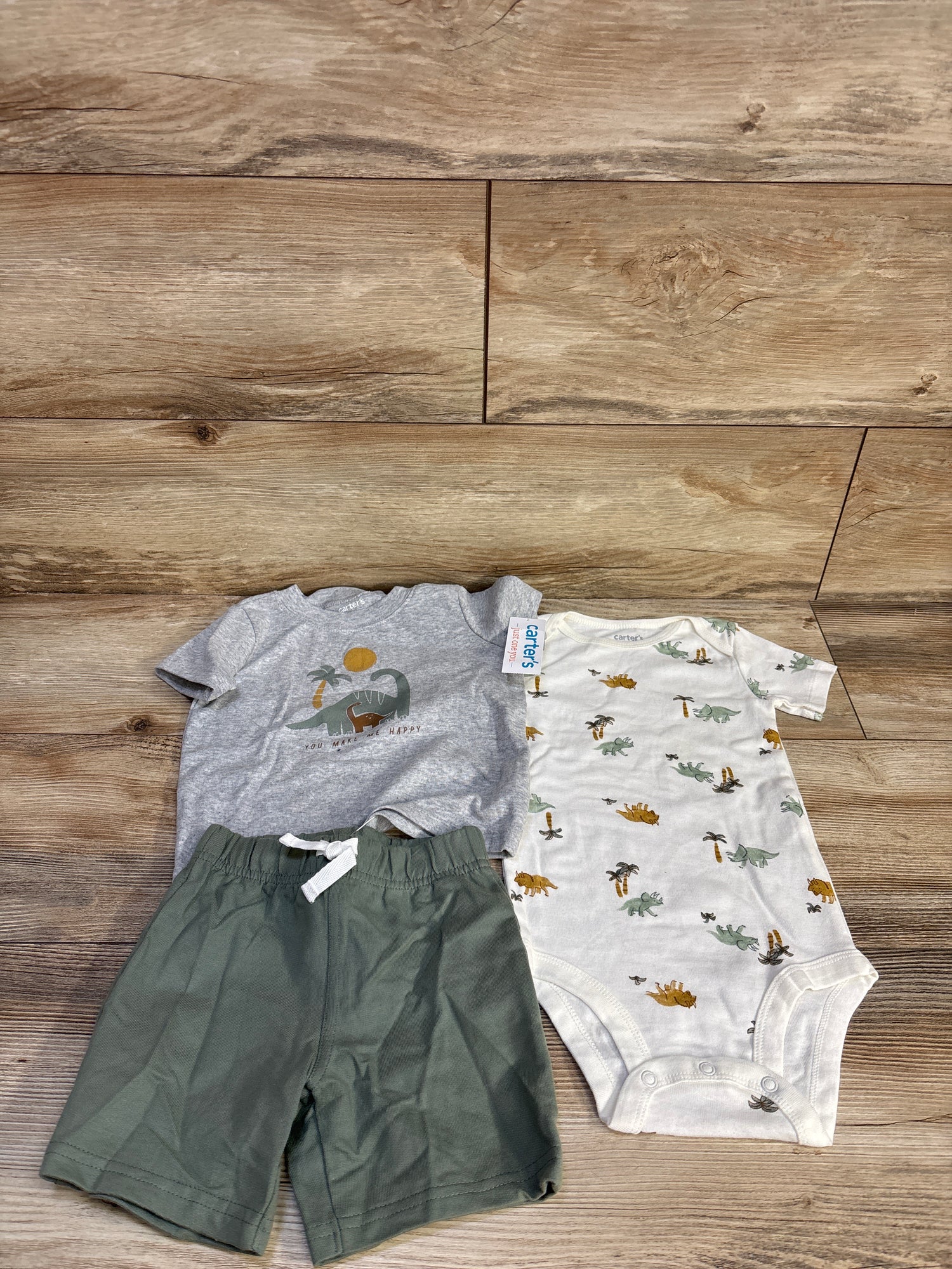 NEW Just One You 3pc Bodysuit & Jogger Set White sz 18m